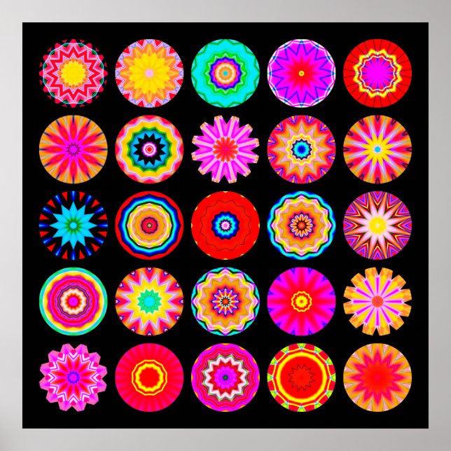 25 Mandalas II Poster (Framsidan)