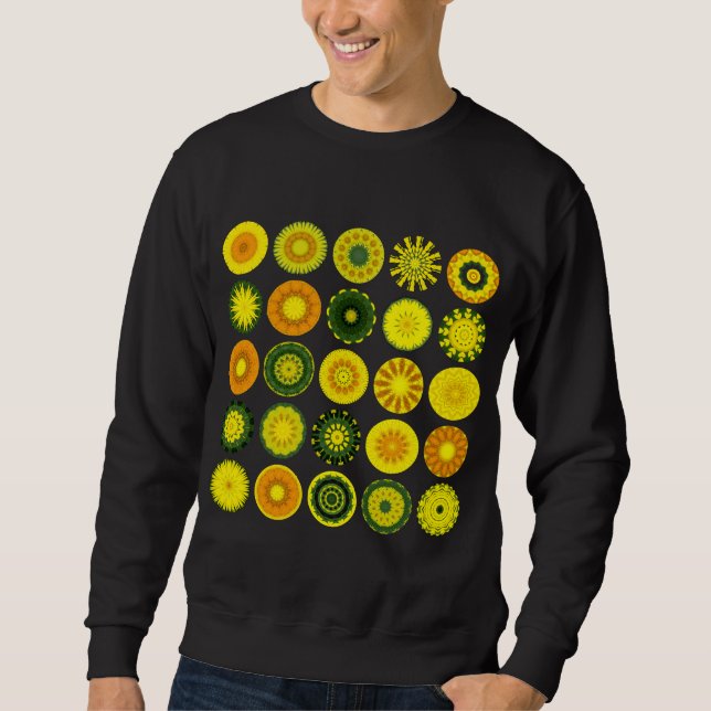 25 Mandalas mig - skräddarsy Lång Ärmad Tröja (Framsida)