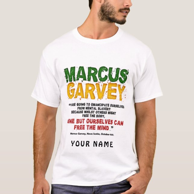 25 Marcus Garvey T Shirt (Framsida)