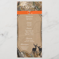 25 Menykort Hunters Camo Camoflauge Hjort