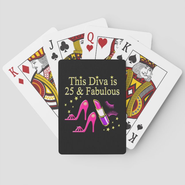 25 OCH FABULOUS DAZZLING DIVA DESIGN KORTLEK (Baksidan)