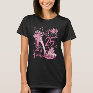25 och fjärilar av Blommigt Högklackar 25 T Shirt