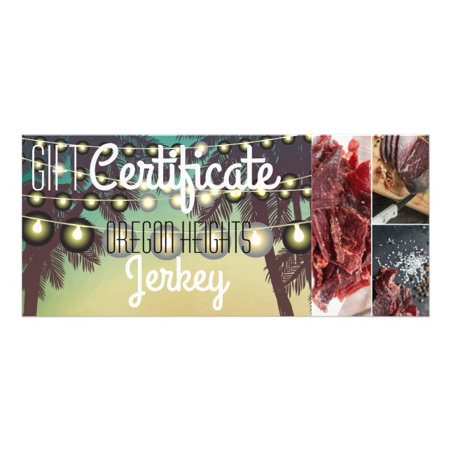 25-pack Business Gift Certificate Beach Sunset Pal Reklamkort (Framsidan)