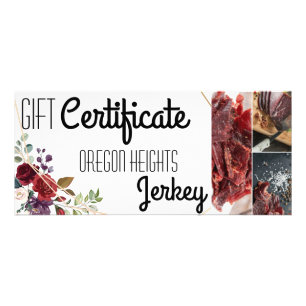 25-pack Business Gift Certificate Vit ros Guld Reklamkort