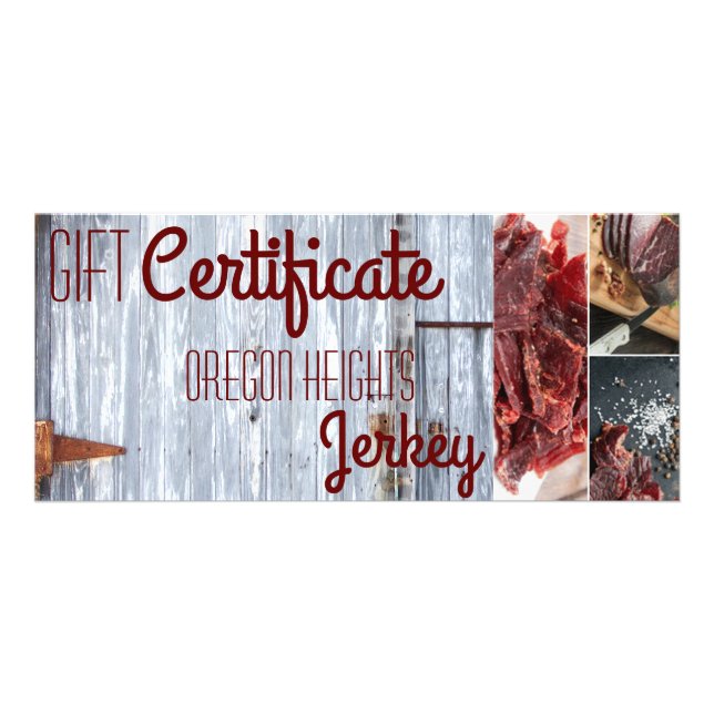 25-pack Business Gift Certificate White Tvätta Woo Reklamkort (Framsidan)