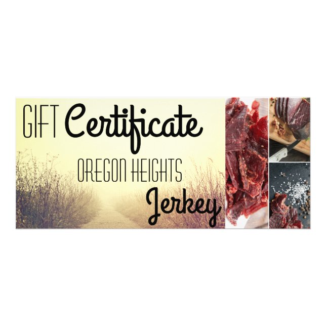 25-pack Business Gift-certifikat Sunrise-bana Reklamkort (Framsidan)