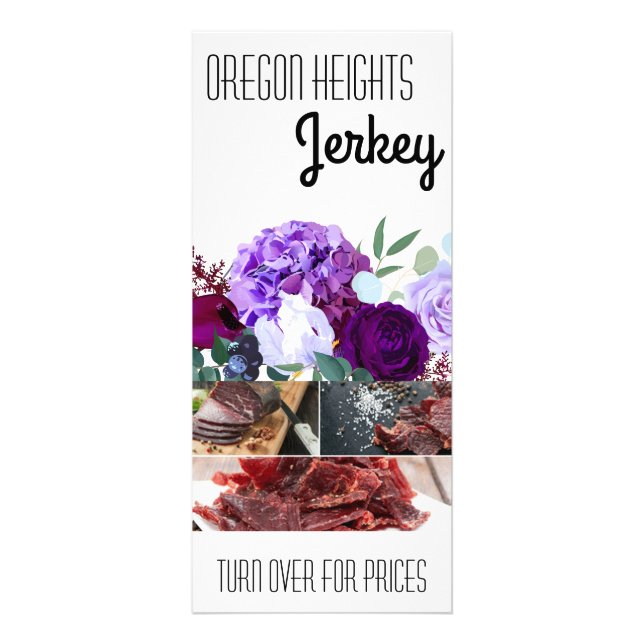 25-pack Business Pris List Lavender Hibiscus på W Reklamkort (Framsidan)
