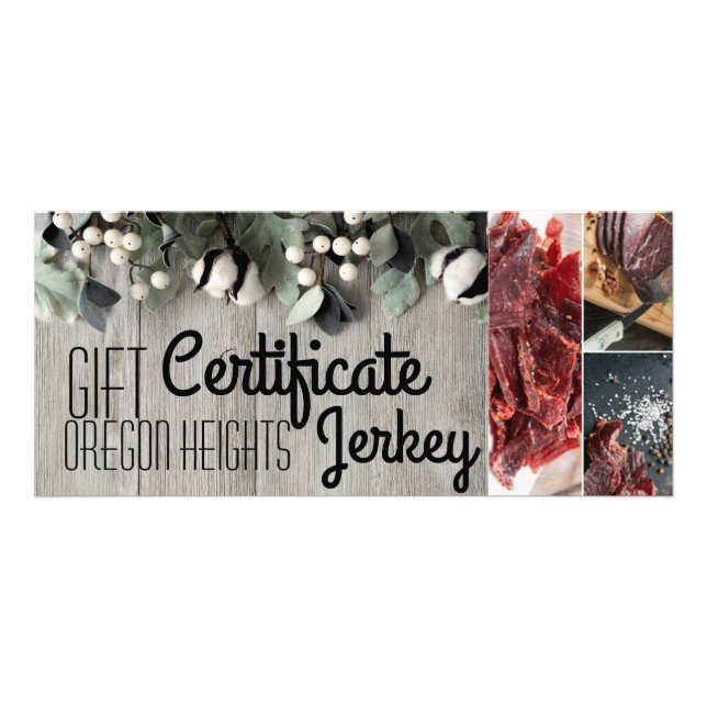 25 Packs Business Gift Certificate bomullsplantor Reklamkort (Framsidan)