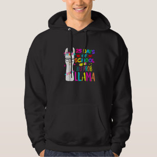 25 skoldagar lärare Inget Prob Llama Flicka Pojkar Hoodie