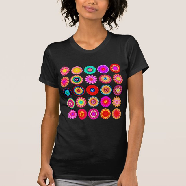 25 skräddarsy Mandalas II - T Shirt (Framsida)