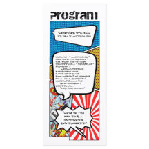 25 Tecknad Bröllopsprogram 4 x 9000000000000000000