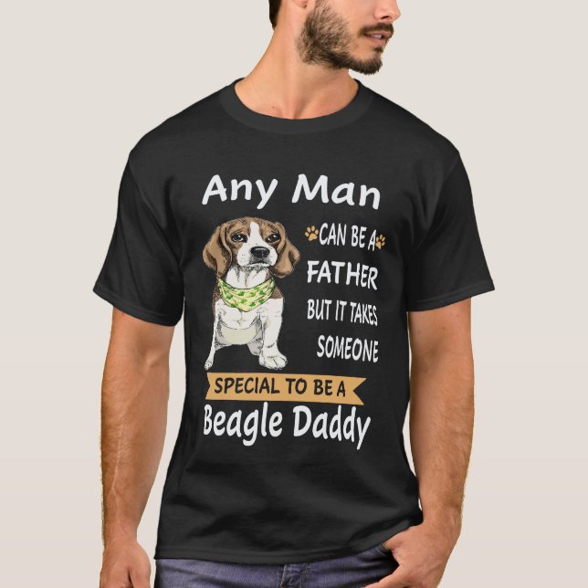 25 Varje Man - Beagle Pappa Beagle T Shirt (Framsida)