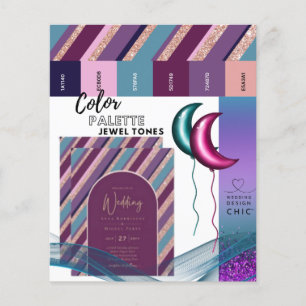 25 x Färgpalett Magenta Teal Leverantör INFO Flygblad