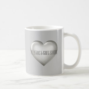 25 Years & Going Strong Silver Heart Anniversary Kaffemugg