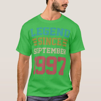 25 Years Old Gifts Legend Since September 1997 25t T Shirt