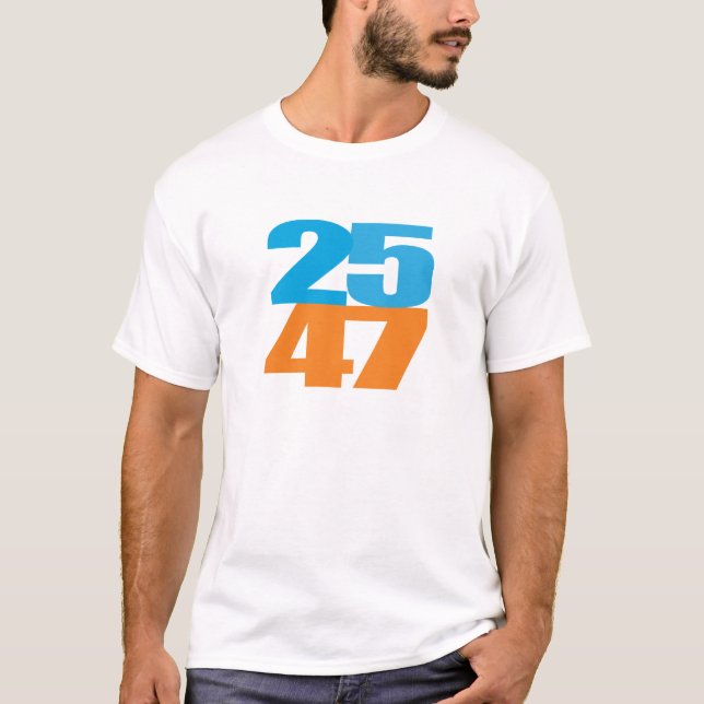25th 47th t shirt (Framsida)