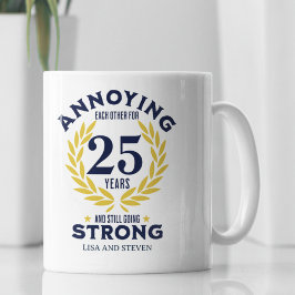 25th Anniversary Gift for couples Kaffemugg