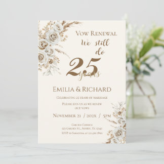 25th anniversary invitation inbjudningar