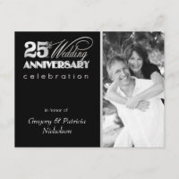 25th Årsdagparty - fotoinbjudningar