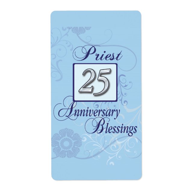 25th Årsdagsilver numrerar på blått Fraktsedel (Framsidan)