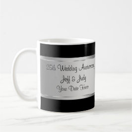 25th Bröllopsdag Kaffemugg