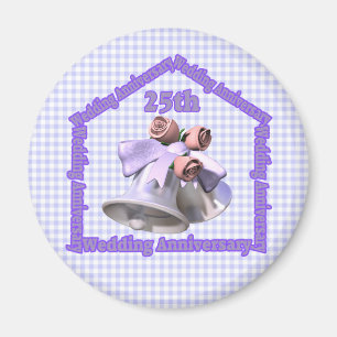 25th Bröllopsdaggåvor Magnet