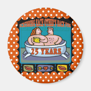 25th Bröllopsdaggåvor Magnet