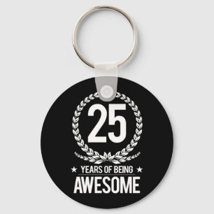 25th Födelsedag (25 år av att vara enorma) Nyckelring