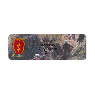25th För infanteriuppdelning för INF DIV veteran Returadress Etikett