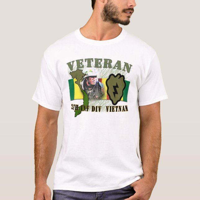 25th Inf Div - Vietnam (ingen CIB) T Shirt (Framsida)