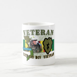 25th Inf Div-Vietnam (w/CIB) Kaffemugg
