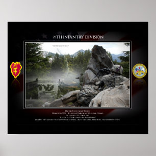 25th Infanrty uppdelning Poster