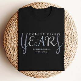 25th Silver Wedding Anniversary Gift T Shirt