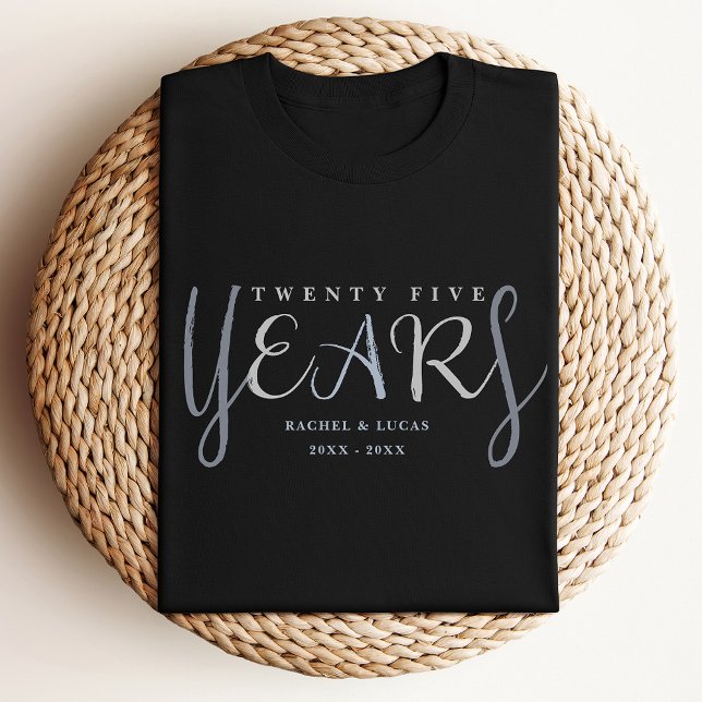 25th Silver Wedding Anniversary Gift T Shirt (Skapare uppladdad)