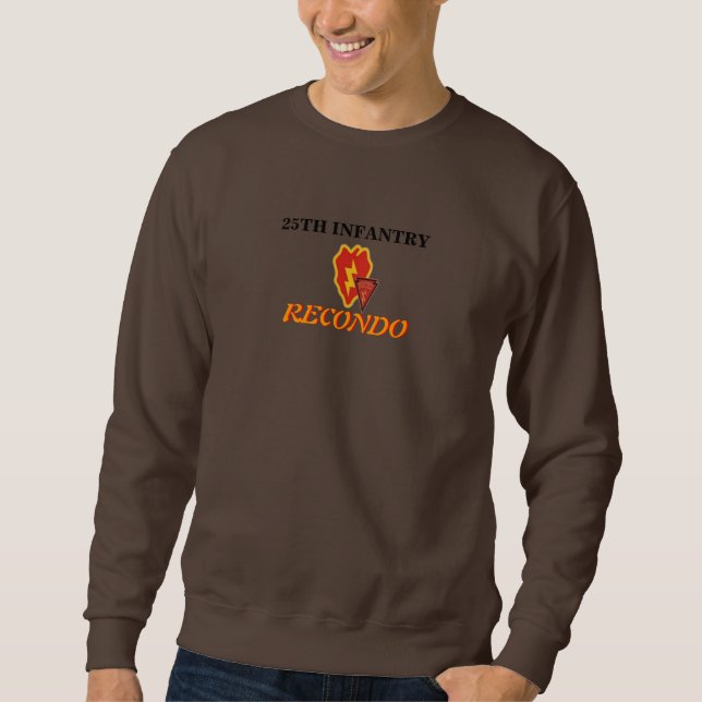 25TH TRÖJA för INFANTERI RECONDO Sweatshirt (Framsida)