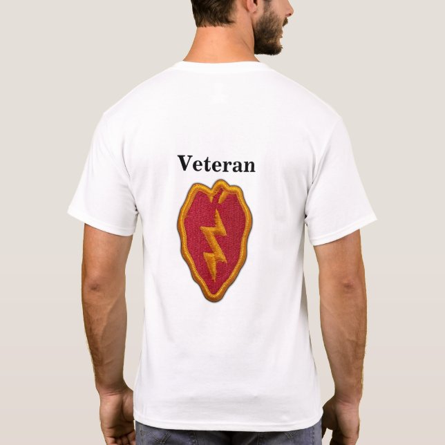 25th Vets LRRP för veteran för T-shirt (Baksida)