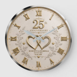 25th wedding anniversary 25 years anniversary stor klocka