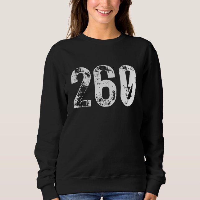 260 Area Code Fort Wayne IN Mobile Telephone Area  T Shirt (Framsida)