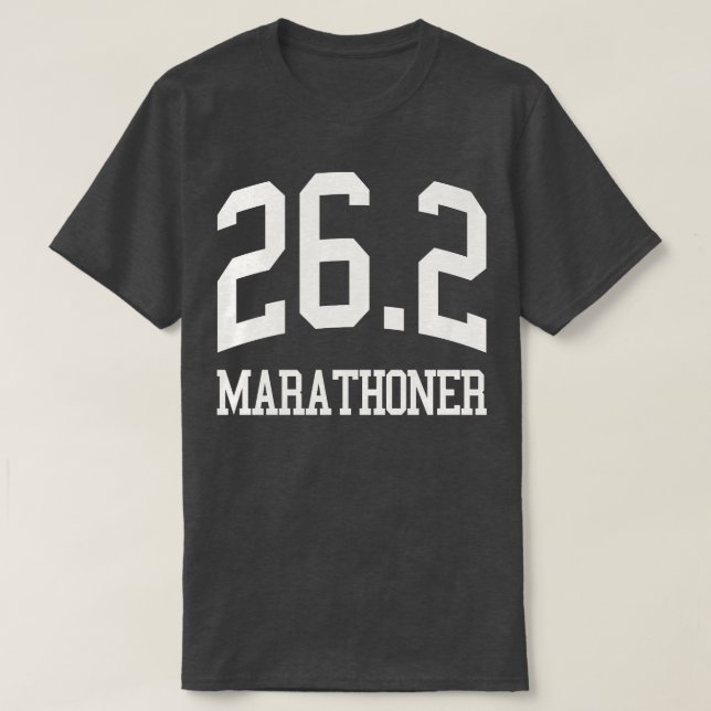 262 Marathoner Marathon Springer Running Coach T Shirt (Design framsida)