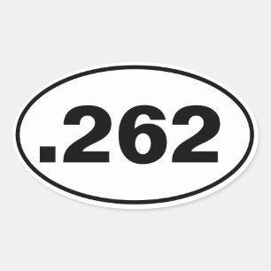 262 OVALT KLISTERMÄRKE