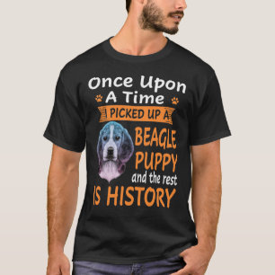 265 en gång - beagle-valp t shirt