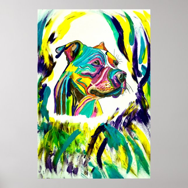 266 - Pitbull Kärlek Poster (Framsidan)