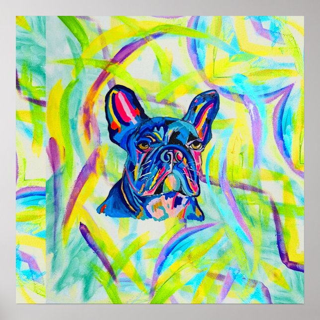 267 - Fransk Bulldog Kärlek Poster (Framsidan)