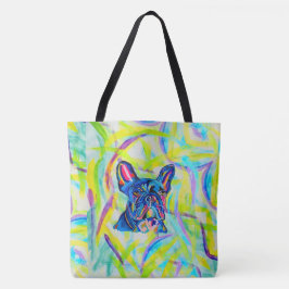267 - Fransk Bulldog Kärlek Tote Bag Tygkasse