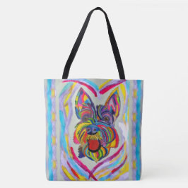 268 - Schnauzer Kärlek Tote Bag Tygkasse