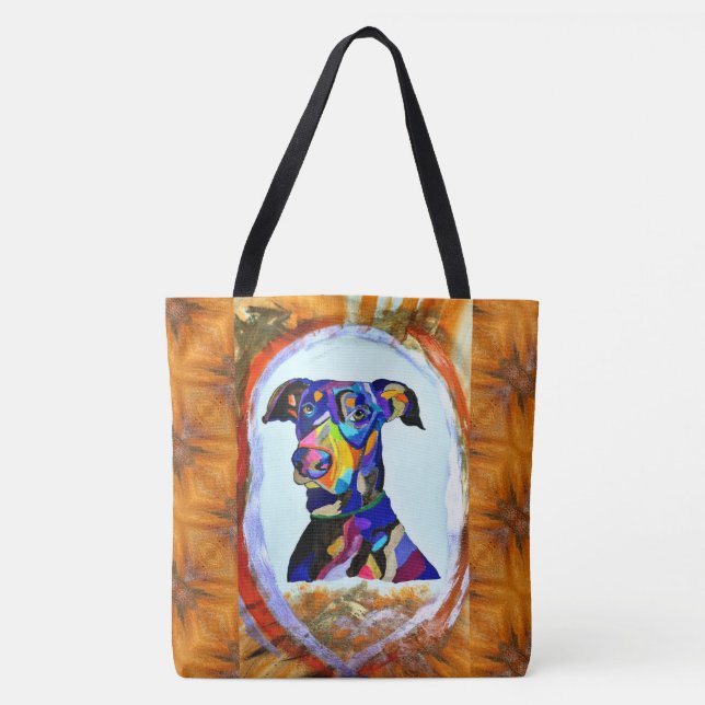 269 - Doberman Kärlek Tote Bag Tygkasse (Framsida)