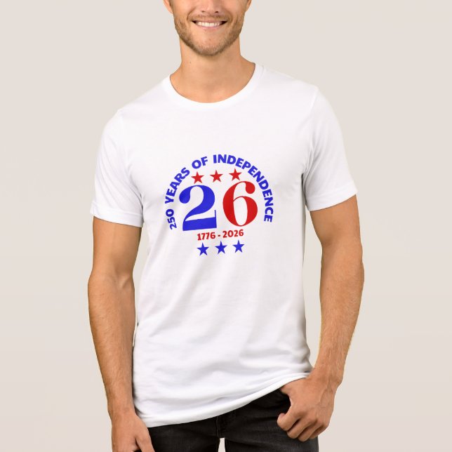 26-250 ÅRS OBEROENDE T SHIRT (Framsida)