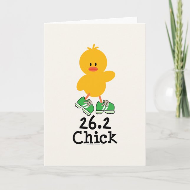 26.2-Chickars gratulationskort Kort (Framsida)