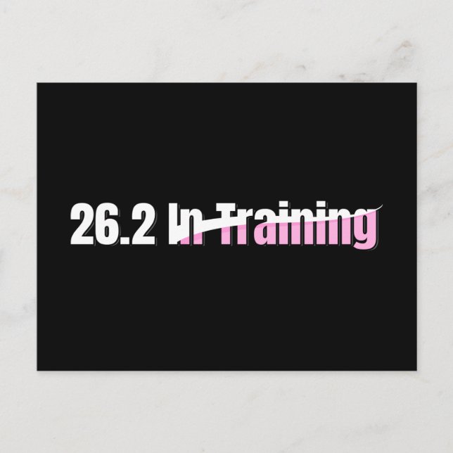 26,2 i träning - Maratondamernas löpning Vykort (Framsida)