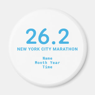 26.2 Marathon Springer Personlig Blue Magnet